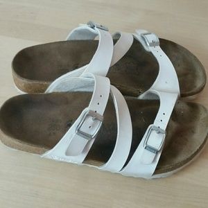 white birkenstocks size 5